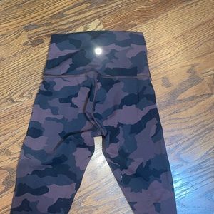 Camo lululemon align leggings- size 0